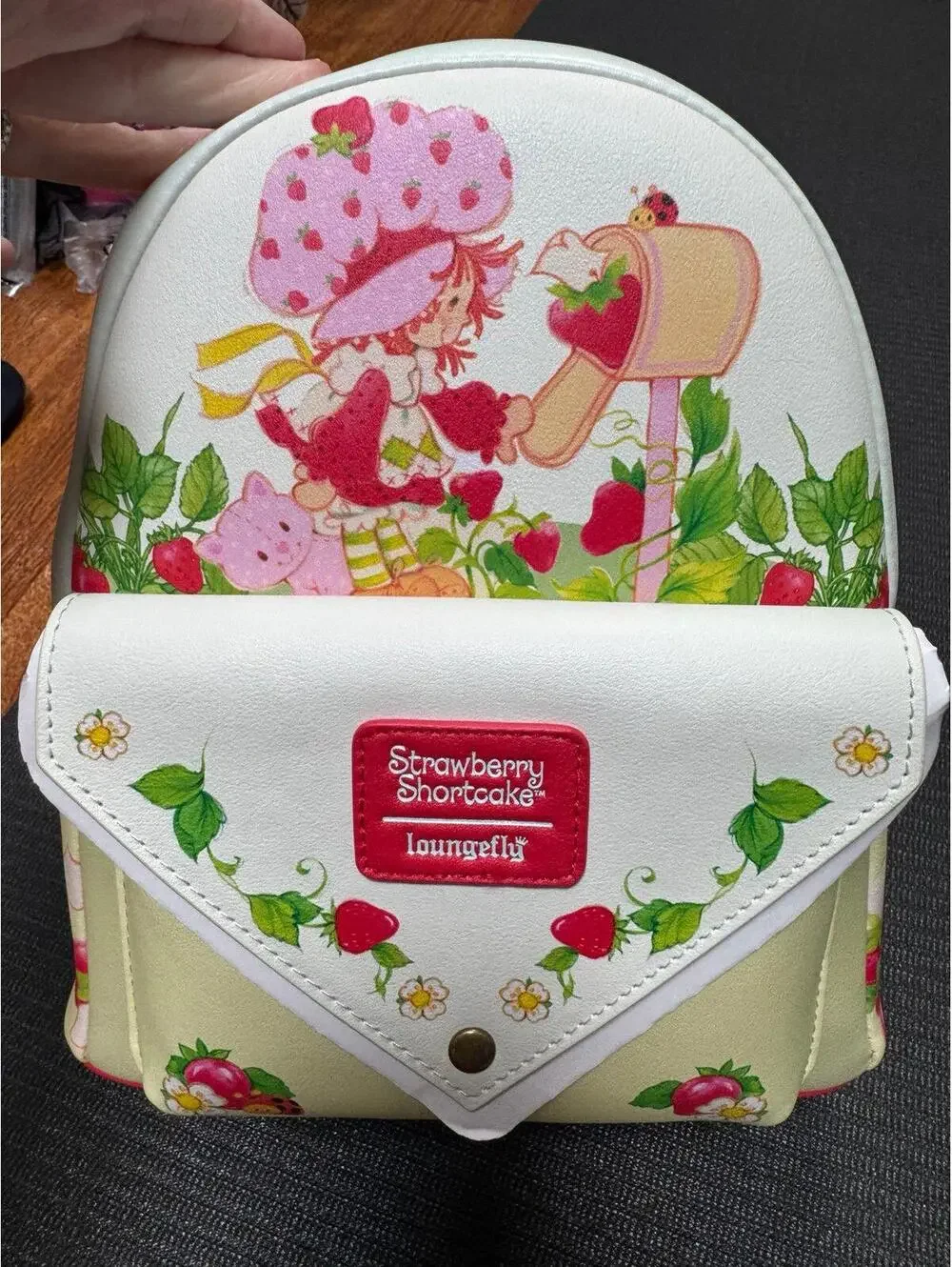 Loungefly Strawberry Shortcake Envelope Mini Backpack
